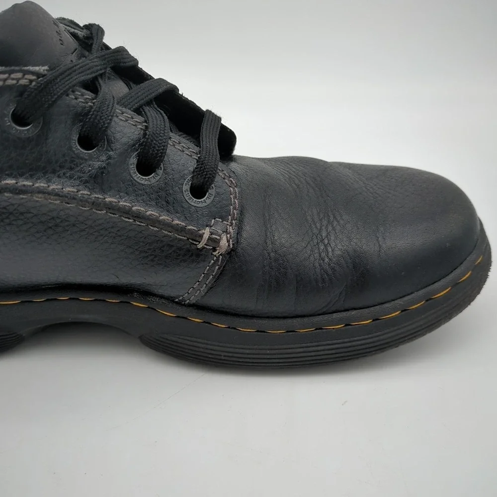 Dr Martens Rockland Shoes Mens 12 Black Pebble Leather Oxford Chunky Goth Grunge
